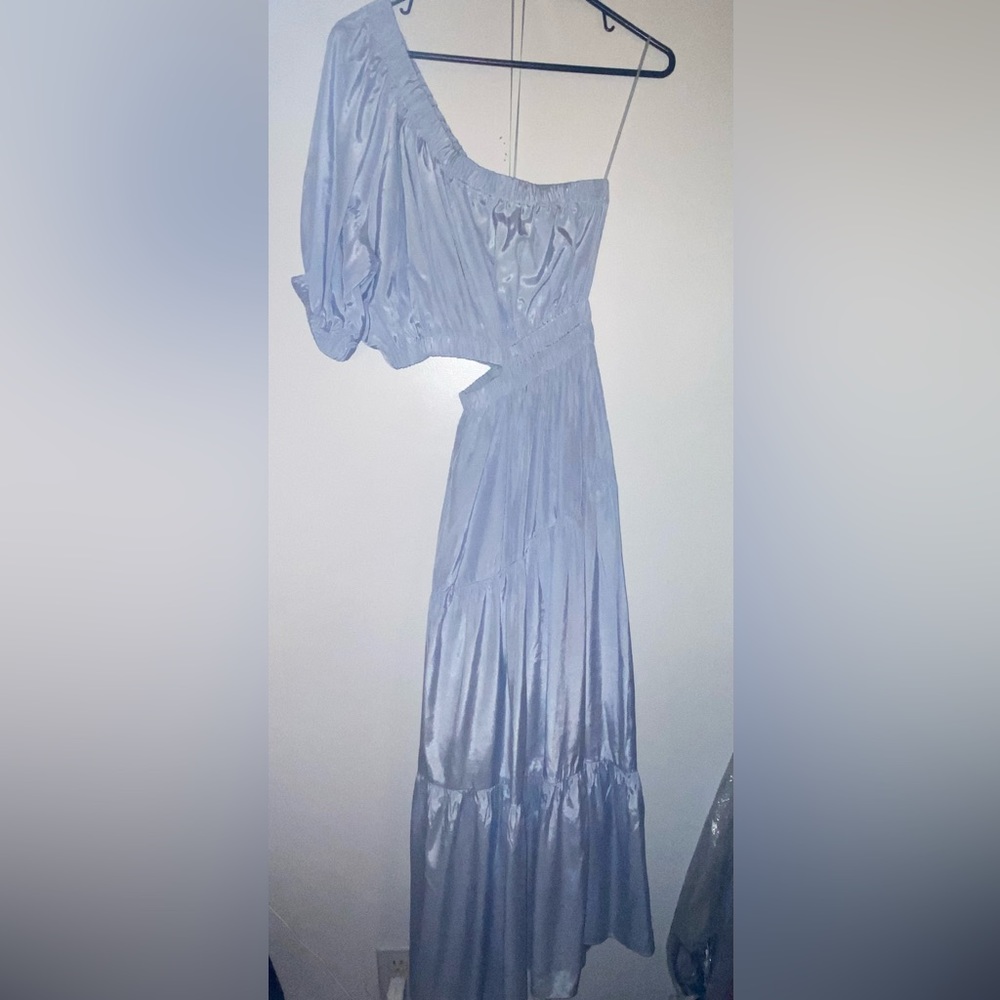 Moon River dress with cut out of side